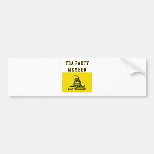 ADESIVO PARA CARRO MEMBRO DE TEA PARTY (Frente)