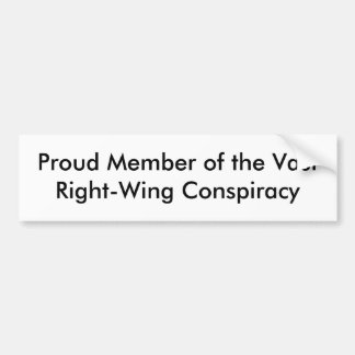 Adesivo Para Carro Membro orgulhoso da conspiração de direita vasta