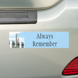 Adesivo Para Carro Memorial do Washington Monument e da WWII em DC