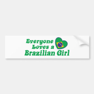 Adesivo Para Carro Menina brasileira