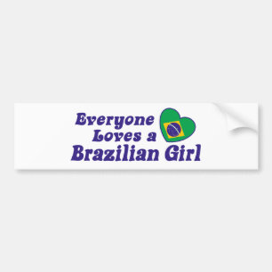 Adesivo Para Carro Menina brasileira