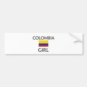 ADESIVO PARA CARRO MENINA DE COLÔMBIA