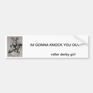 Adesivo Para Carro menina de derby do rolo