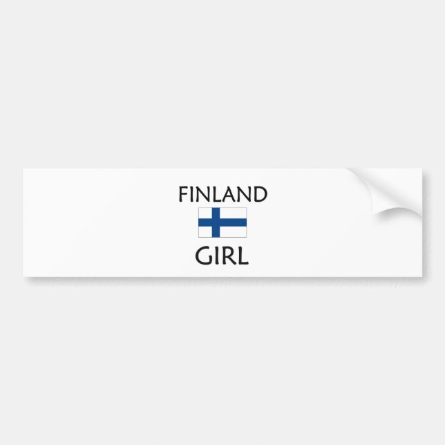 ADESIVO PARA CARRO MENINA DE FINLANDIA (Frente)