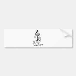 Adesivo Para Carro Menina de Hula havaiana