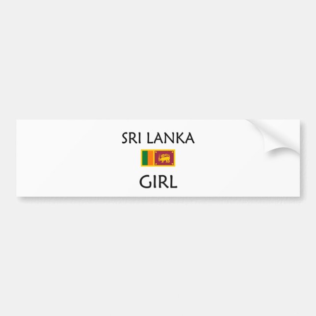 ADESIVO PARA CARRO MENINA DE SRI LANKA (Frente)