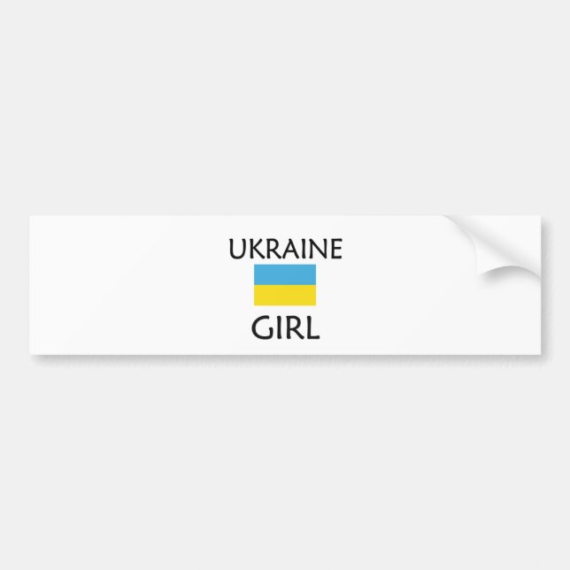ADESIVO PARA CARRO MENINA DE UCRÂNIA (Frente)