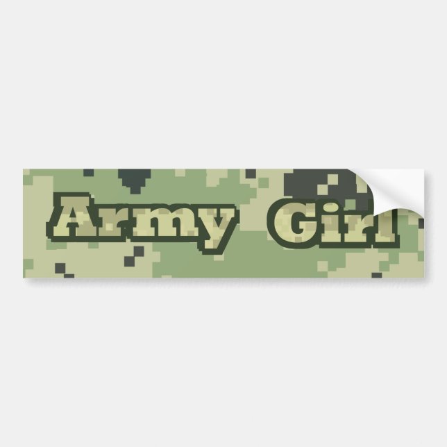 Adesivo Para Carro Menina do exército (Frente)