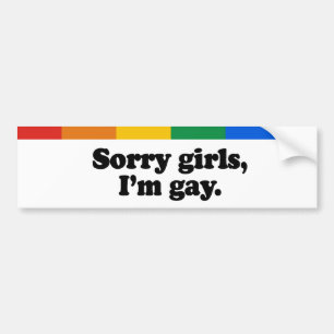 Adesivo Para Carro Meninas pesarosas, I' gay de m