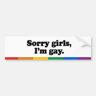 Adesivo Para Carro Meninas pesarosas, I' gay de m