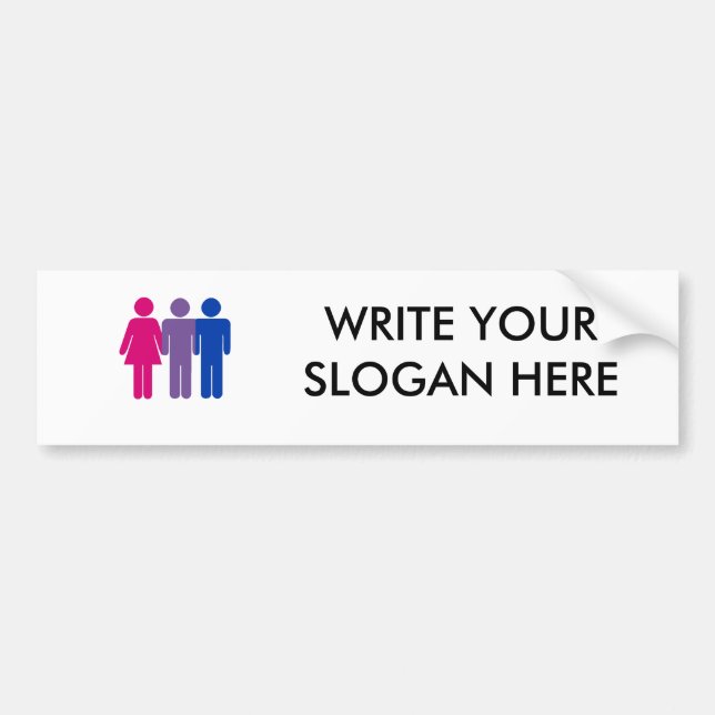 Adesivo Para Carro Menino bissexual (Frente)