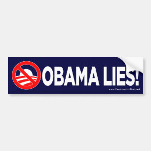 Adesivo Para Carro Mentiras de Obama!