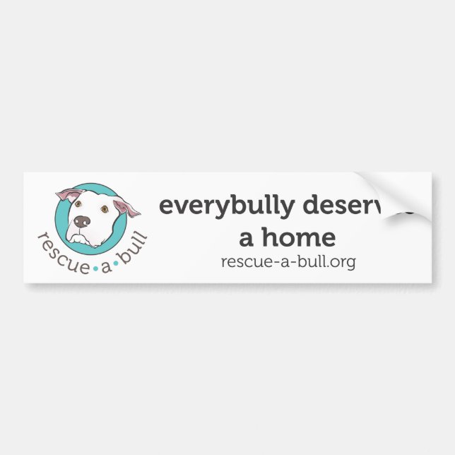 Adesivo Para Carro merece everybully uma casa (Frente)