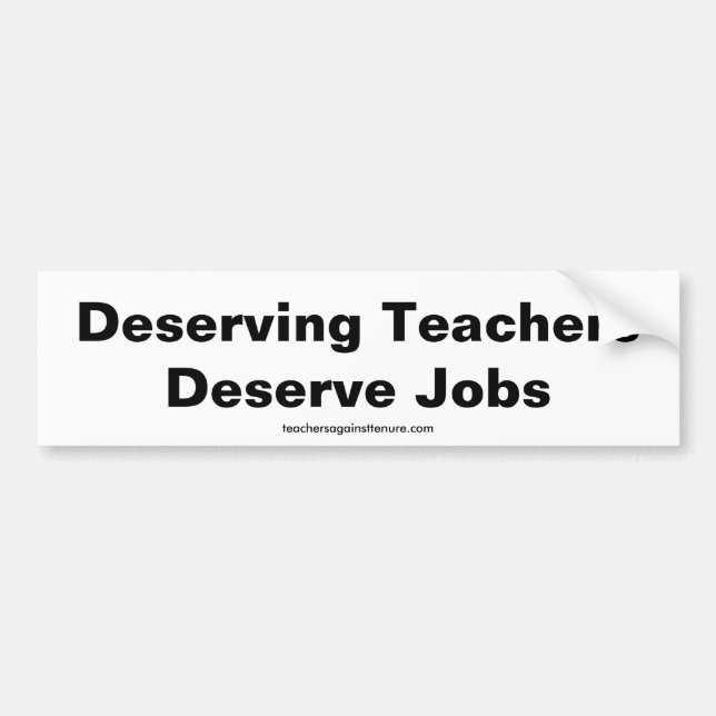 Adesivo Para Carro Merecendo os professores merecem trabalhos, (Frente)