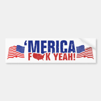 Adesivo Para Carro 'Merica Fck yeah! Engraçado e patriótico