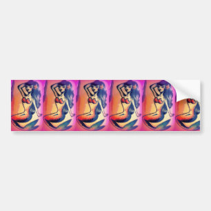 Adesivo Para Carro mermaid beauties pink