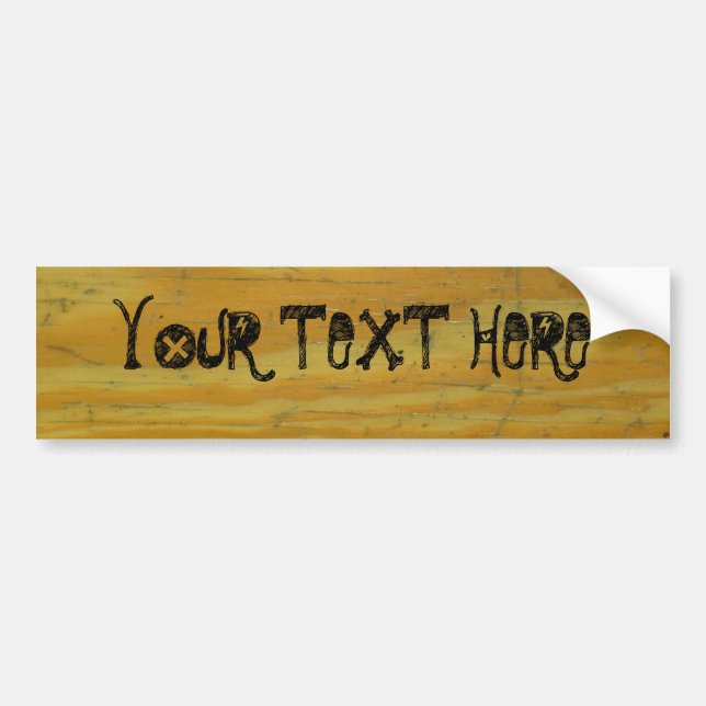 Adesivo Para Carro Mesa de madeira personalizada (Frente)