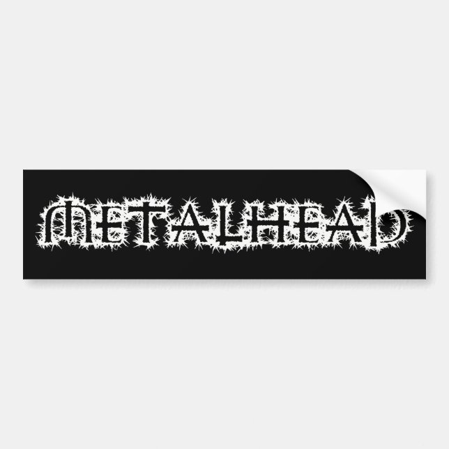Adesivo Para Carro Metalhead (Frente)