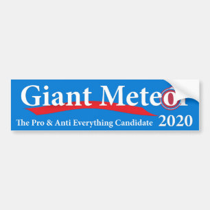 Adesivo Para Carro Meteoro gigante 2020 pro & anti tudo candidato