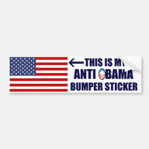 Adesivo Para Carro Meu anti autocolante no vidro traseiro de Obama