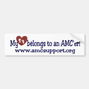 Adesivo Para Carro Meu coração pertence a meu AMC'er