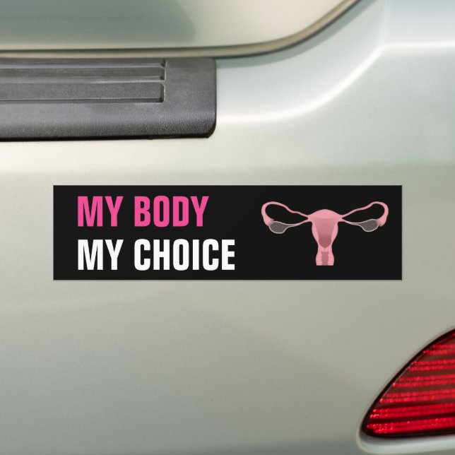 Adesivo Para Carro Meu Corpo Meu Direitos de Aborto Feminista (No carro)