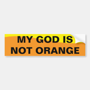 ADESIVO PARA CARRO MEU DEUS NÃO É LARANJA