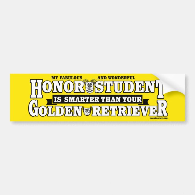 Adesivo Para Carro Meu Fabuloso e Maravilhoso aluno de Honra é Mais I (Frente)