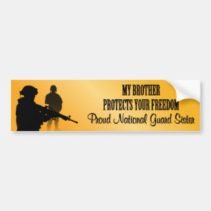 Adesivo Para Carro Meu irmão protege sua liberdade (guarda nacional 