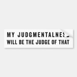 Adesivo Para Carro Meu juízo será o juiz disso