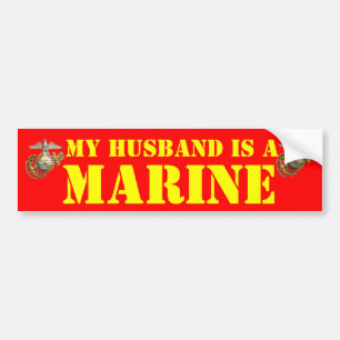 ADESIVO PARA CARRO MEU MARIDO É UM FUZILEIRO NAVAL