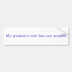 Adesivo Para Carro Meu neto é mais bonito do que seu neto