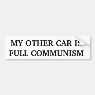 Adesivo Para Carro Meu outro carro é comunismo completo
