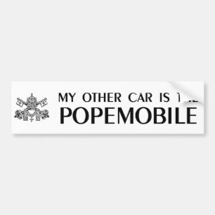 Adesivo Para Carro Meu outro carro é o Popemobile