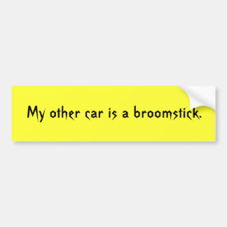Adesivo Para Carro Meu outro carro é um broomstick.