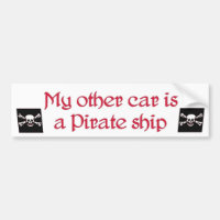 meu outro carro é um bumpersticker do navio de