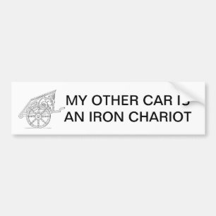 ADESIVO PARA CARRO MEU OUTRO CARRO É UM CHARIOT DO FERRO