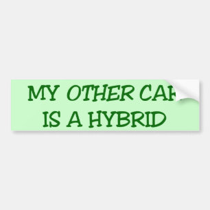 Adesivo Para Carro Meu outro carro é um híbrido