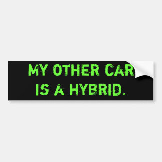 Adesivo Para Carro Meu outro carro é um híbrido