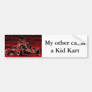 Adesivo Para Carro Meu outro carro é um miúdo Kart