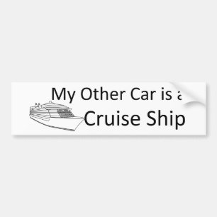 Adesivo Para Carro Meu outro carro é um navio de cruzeiros