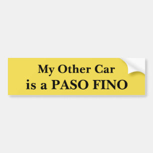 Adesivo Para Carro Meu outro carro é um Paso Fino