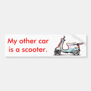 Adesivo Para Carro Meu outro carro é um patinete