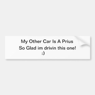 Adesivo Para Carro Meu outro carro é um Prius