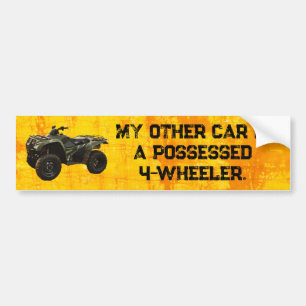 Adesivo Para Carro Meu Outro Carro É um Quadriciclo Possuído