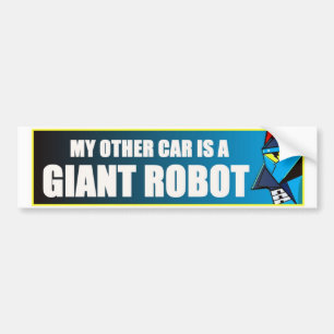 Adesivo Para Carro Meu outro carro é um robô gigante