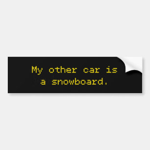 Adesivo Para Carro Meu Outro Carro É Um Snowboard