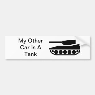 Adesivo Para Carro Meu outro carro é um tanque