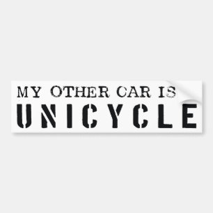Adesivo Para Carro Meu outro carro é um Unicycle