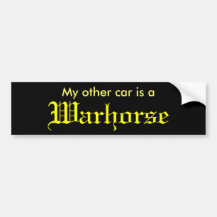 Adesivo Para Carro Meu outro carro é um Warhorse